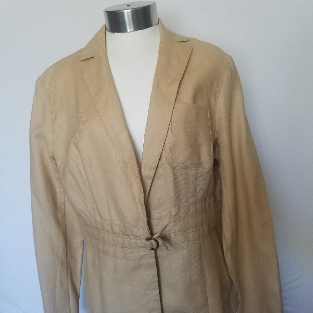 Bandolino Beige Blazer Jacket Sz 8. - Picture 5 of 6